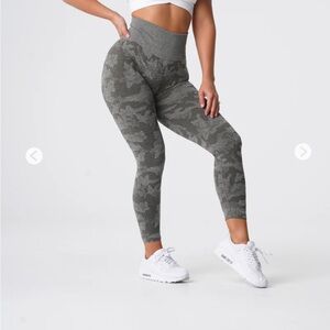 NVGTN Khaki Green Camo Seamless Leggings